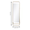 Ver imagem 4 de Espelho Decorativo de Chão c/ Suporte Moka / Nude 153x43cm Retangular