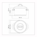 Ver imagem 3 de Caldeirão Solar em Aço Inox Fundo Triplo com Tampa e Alças 24cm 7,8l - Tramontina 62505240