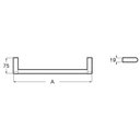 Ver imagem 2 de Toalheiro de Barra 400 Mm Escala Cromado