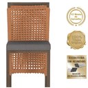 Ver imagem 3 de Mesa Bistro e 2 Banquetas Roma Marrom Corda Náutica 11 Terra Cota