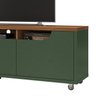 Rack Para Sala Tv 180 cm 011083 Verde Oliva Cedro DCASA - 6