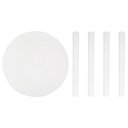 Ver imagem 4 de Mesa Plástica Redonda 91cm Desmontável Branca - 15151451 - Mor Mesa Plástica Redonda 91cm Desmontáve