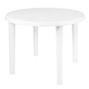 Ver imagem 2 de Mesa Plástica Redonda 91cm Desmontável Branca - 15151451 - Mor Mesa Plástica Redonda 91cm Desmontáve