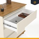 Ver imagem 4 de Mini Cômoda/mesa de Cabeceira 3 Gavetas Ej Móveis