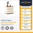 Ver imagem 2 de Mini Cômoda/mesa de Cabeceira 3 Gavetas Ej Móveis
