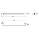Ver imagem 2 de Toalheiro de Barra 600mm N City Design Moderno