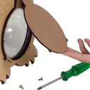 Ver imagem 4 de Cofrinho Infantil de Unicórnio Cofre para Moedas de Parede Criança Grande Madeira MDF