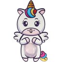 Ver imagem 1 de Cofrinho Infantil de Unicórnio Cofre para Moedas de Parede Criança Grande Madeira MDF