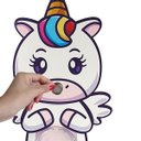 Ver imagem 3 de Cofrinho Infantil de Unicórnio Cofre para Moedas de Parede Criança Grande Madeira MDF