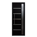 Ver imagem 4 de Porta Lambril Solara com Puxador e Visor 80 X 2.10 Preta Lado Esquerdo – Hale