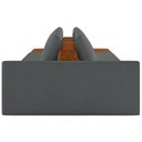 Ver imagem 6 de Sofá Ilha Modular para Sala 232cm com Puff Dublin K01 Bouclê Cinza Sintético Caramelo - Lyam