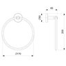 Toalheiro Anel New City Design Elegante - 2
