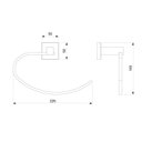 Ver imagem 2 de Toalheiro Anel New Elite Modernidade Ao Seu Banheiro