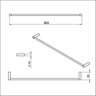 Toalheiro de Barra 600mm Flow Design Elegante - 2