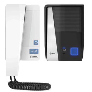 Interfone Porteiro Eletrônico Residencial Áudio Advance Hdl com Fechadura C90 Cinza