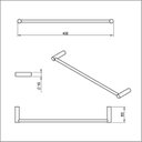 Ver imagem 2 de Toalheiro de Barra 400mm Flow