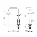 Ver imagem 2 de Torneira para Lavatório Mesa Bica Alta Virtus