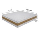 Ver imagem 2 de Colchão King Sr Life Double Slim Ac Espuma D28 193x203x31cm Branco