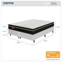 Ver imagem 3 de Cama Box Branca + Colchão Queen Size Bio Magnético Massageador e Ortopédico Espuma D33