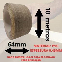 Fita de Pvc para Formica Madeirado Puerto Madero Pp7984 64mm X 10m Pertech Moveis Revestimento - 3