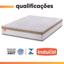 Ver imagem 4 de Colchão King CBP Casal Molas Ensacadas Real 193x202x27cm Branco / Bege - Suporta até 130kg por Pesso