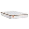 Colchão King CBP Casal Molas Ensacadas Real 193x202x27cm Branco / Bege - Suporta até 130Kg Por Pessoa - 1