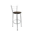 Ver imagem 2 de Kit 4 Banquetas Alta Prata Cozinha Gourmet Americana Balcão:marrom