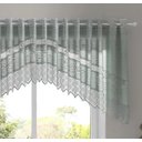 Ver imagem 3 de Cortina Renda Cozinha Cascata 3,00 M X 1,00 Alt Pistache