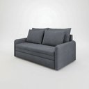 Ver imagem 2 de Sofá Cama 2 Lugares Retrátil Luven D28 4 Almofadas Soltas:Suede Grafite