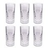 Conjunto 6 Copos de Vidro Transparente 350ml com Detalhes - 1
