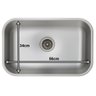 Cuba Cozinha Aço Inox Escovado N2 56x34x17cm Pia Funda 304 - 4