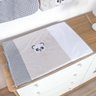 Trocador Bebê Plastificado Menino Panda 70cm x 50cm com Capa Plástica Removível - 1
