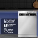 Ver imagem 2 de Lava Louça Máquina de Lavar Louça 14 Serviços Prata Ell14s 220v - Eos B164093 220v