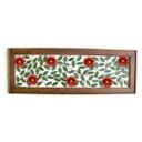 Ver imagem 1 de Painel de 1,80m Moderno com Flores Vermelhas Artesanal Minas Gerais Libertas Rosas Artesanato
