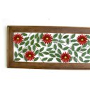 Ver imagem 3 de Painel de 1,80m Moderno com Flores Vermelhas Artesanal Minas Gerais Libertas Rosas Artesanato