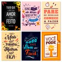 Ver imagem 1 de Kit 6 Placas Decorativas Frases Amor Você Pode 20x30 cm Mdf