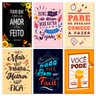 Kit 6 Placas Decorativas Frases Amor Você Pode 20x30 cm Mdf - 1