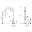 Ver imagem 2 de Torneira para Lavatório Mesa Bica Baixa Design