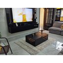 Ver imagem 2 de Mesa de Centro de Sala Floral 90 X 70 Retangular Preta ou Branca