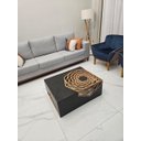 Ver imagem 4 de Mesa de Centro de Sala Floral 90 X 70 Retangular Preta ou Branca