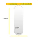 Ver imagem 6 de Espelho de Parede Orgânico Grande com Led Quente Pílula 150x50 Decorativo para Quarto Banheiro Sala