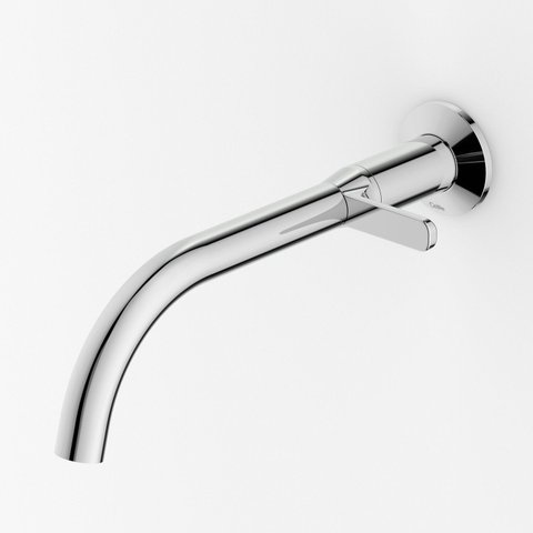 Torneira para Lavatório de Parede Design Cromado Celite Cinza