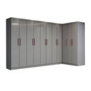 Ver imagem 3 de Guarda-roupa Casal Modulado Odisseia 11 Portas 4 Gavetas Onix - Panorama Móveis