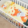 Jogo de Lençol de Berço Americano 3 Peças Infantil Estampado Fronha Elástico Menino Menina Raposa - 1