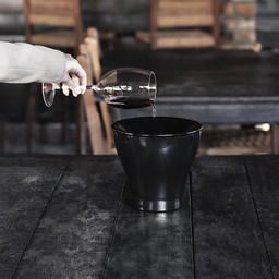 Cuspideira de Vinho para Degustação Preto Branco Inox 2.5l:preto - 3