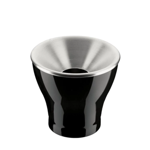 Cuspideira de Vinho para Degustação Preto Branco Inox 2.5l:preto