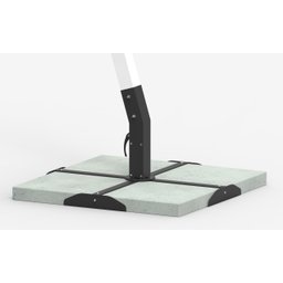 Ombrelone Std Lateral Plus 3.0x3.0 Alumínio 42.0.062 Cor: Azul Marinho - 4