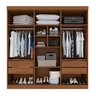 Guarda-Roupa Casal 6 Portas 4 Gavetas New Malibu Espresso Móveis - 3