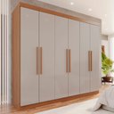 Ver imagem 1 de Guarda-Roupa Casal 6 Portas 4 Gavetas New Malibu Espresso Móveis