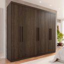 Ver imagem 1 de Guarda-Roupa Casal 6 Portas 4 Gavetas New Malibu Espresso Móveis